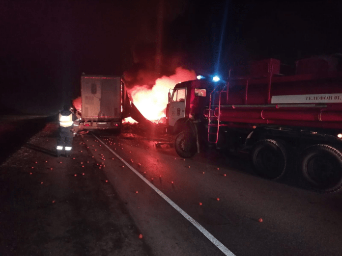 В Башкирии водители сгорели в собственных грузовиках