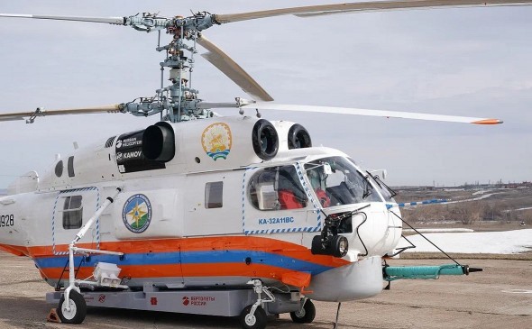 Башкирия получила спасательный вертолет для тушения лесных пожаров