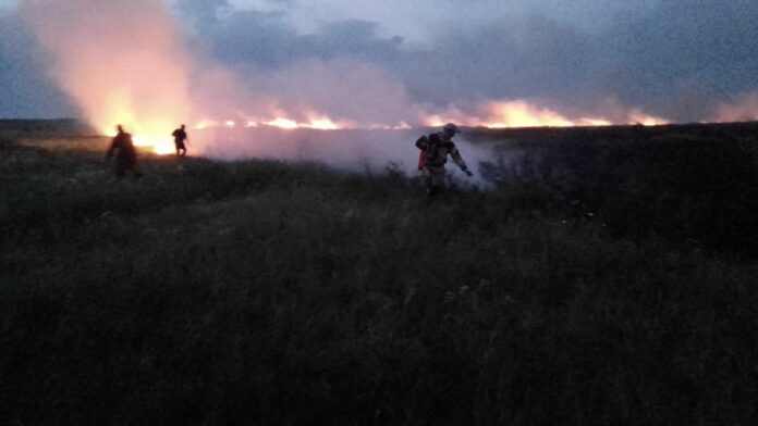 В селе Башкирии произошел пожар на территории 3 га