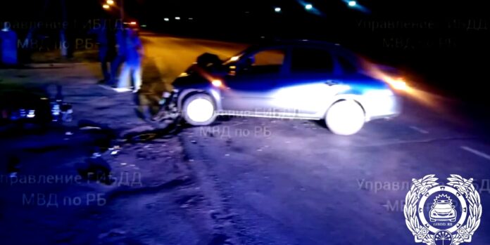 В Башкирии 21-летний пассажир мотоцикла «Honda CB400» погиб при ДТП с «Lada Granta»