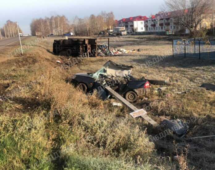 В Башкирии 35-летний мужчина погиб в ДТП с грузовиком
