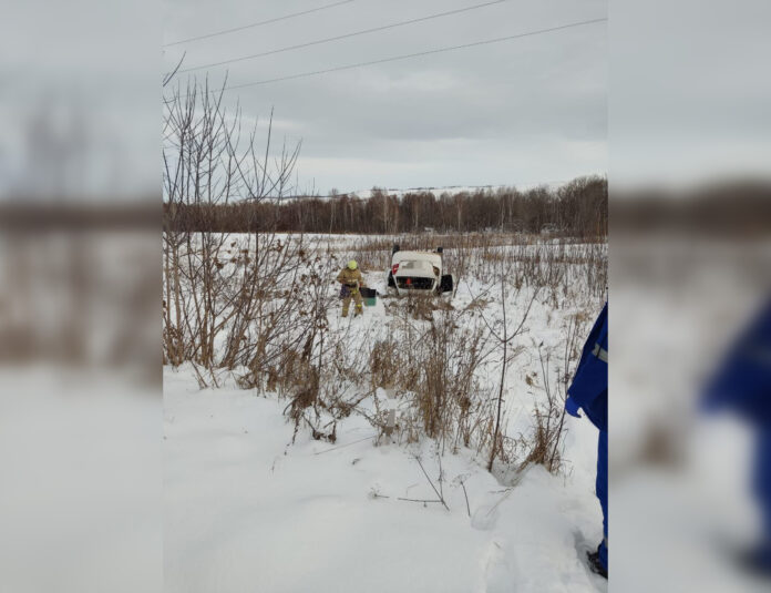 В Башкирии пенсионер погиб в опрокинувшейся машине