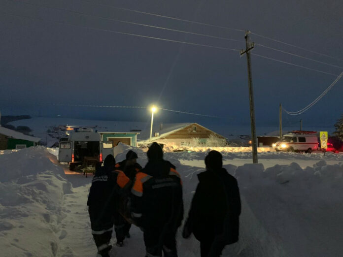 В Башкирии из снежного плена эвакуировали женщину со сломанной ногой