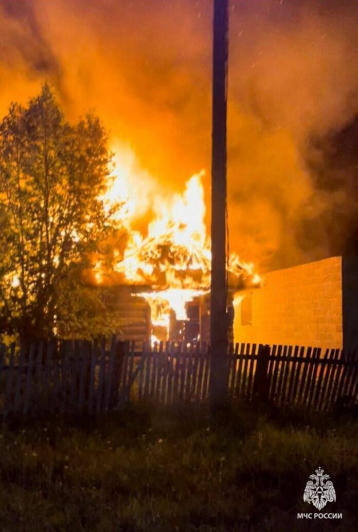 В Башкирии в селе Красная Горка в пожаре погиб мужчина