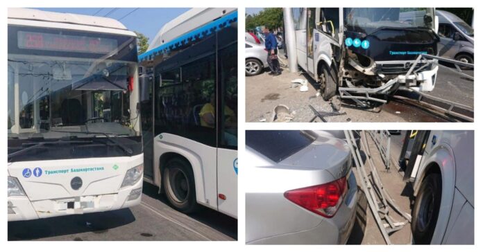 В Уфе при столкновении автобусов пострадал 9-летний ребенок