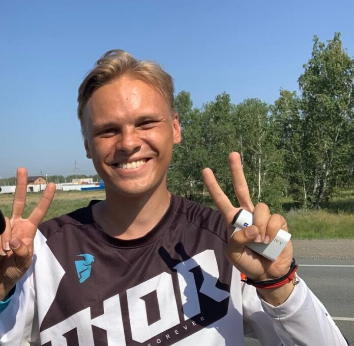 Велосипедист из Уфы Илья Сушко прошел 80% пути до Байкала