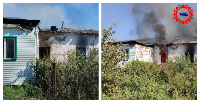 В Башкирии с ожогом спины с пожара эвакуирован мужчина