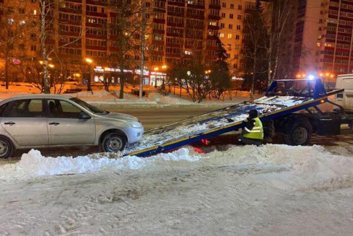 В Уфе будут эвакуировать автомобили, мешающие уборке снега