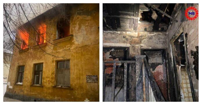 В Уфе пожар в расселенных домах мог возникнуть из-за поджога