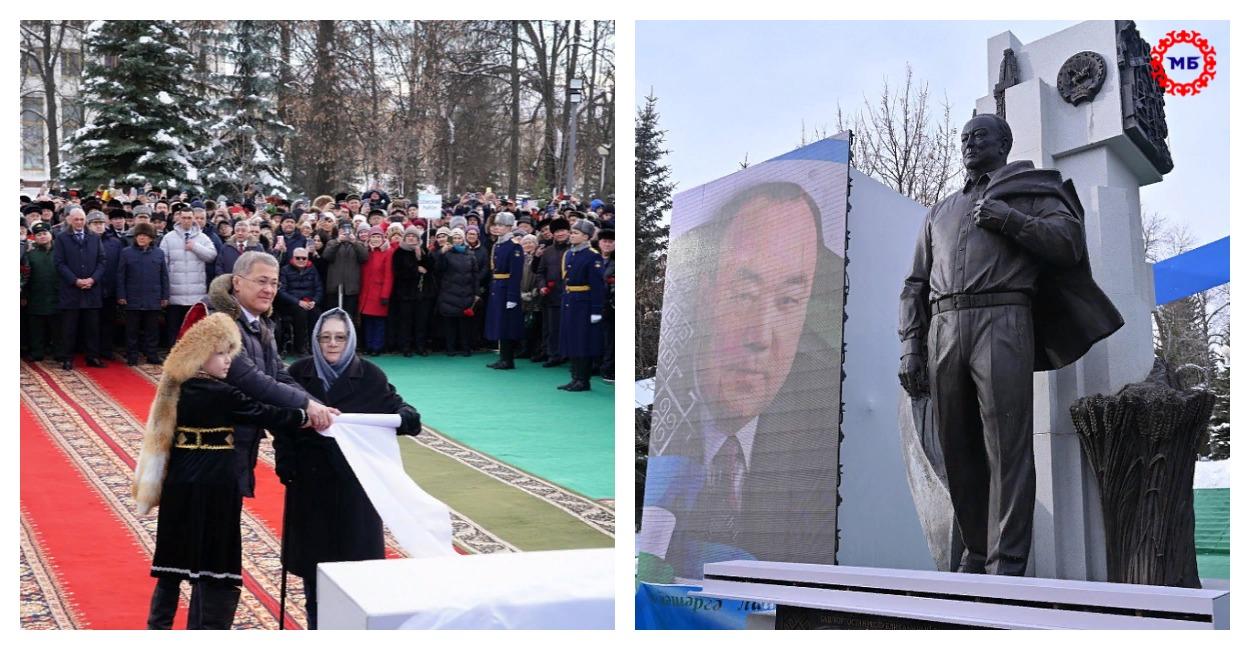 В Уфе торжественно открыли памятник Муртазе Рахимову