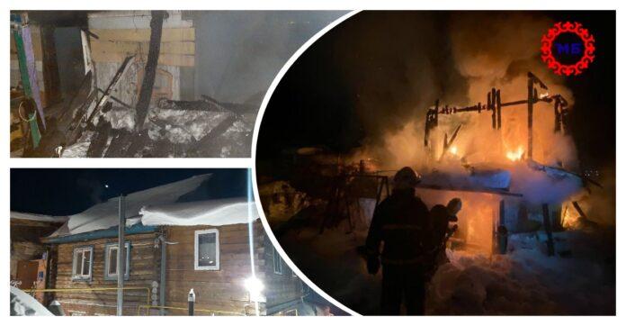 В Уфе из зоны пожара в частном секторе спасли шесть человек