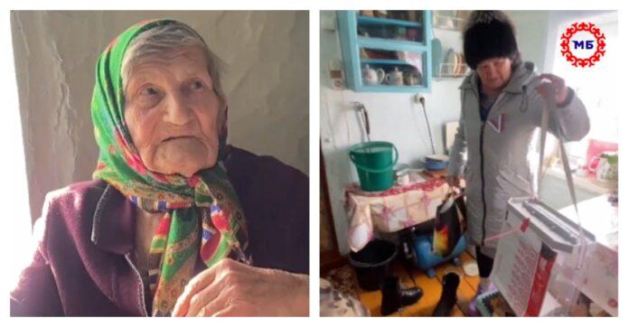 В Башкирии на выборах президента РФ проголосовала 92-летняя единственная жительница деревни